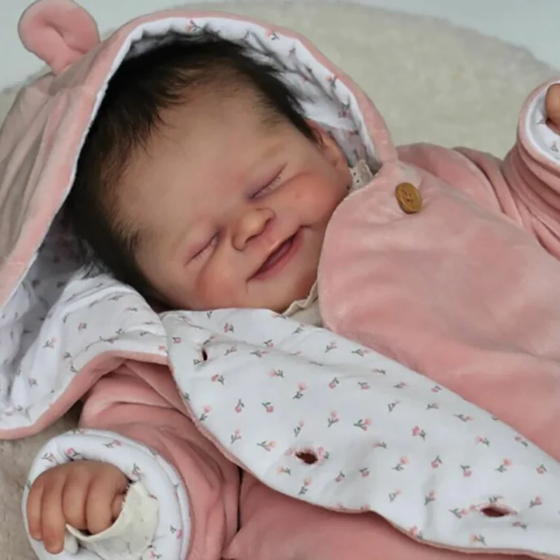 Кукла реборн комплект для куклы 21 дюйм популярная Милая смайлика незавершенные