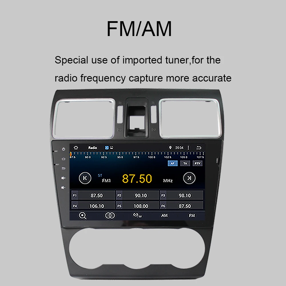 9-дюймовый Восьмиядерный Автомобильный GPS-навигатор Android 10 0 для Subaru Forester 2015-2022