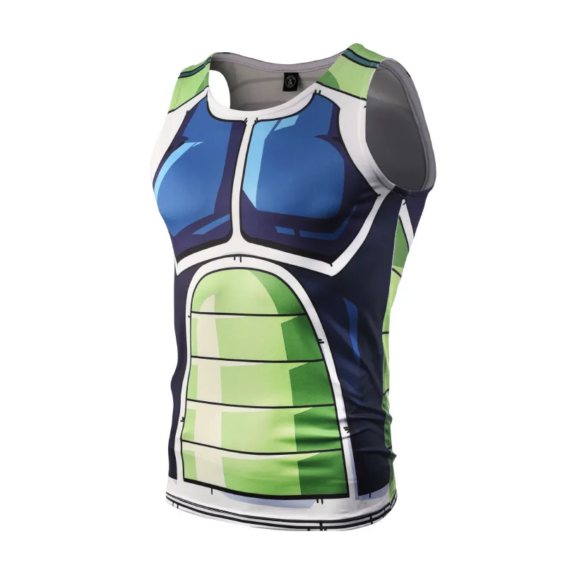 Begita 3D Printed Sleeveless Tshirts Men Compression Shirt Cosplay Costume Quick Dry Fitness Sports Clothes Short Sleeve Tops