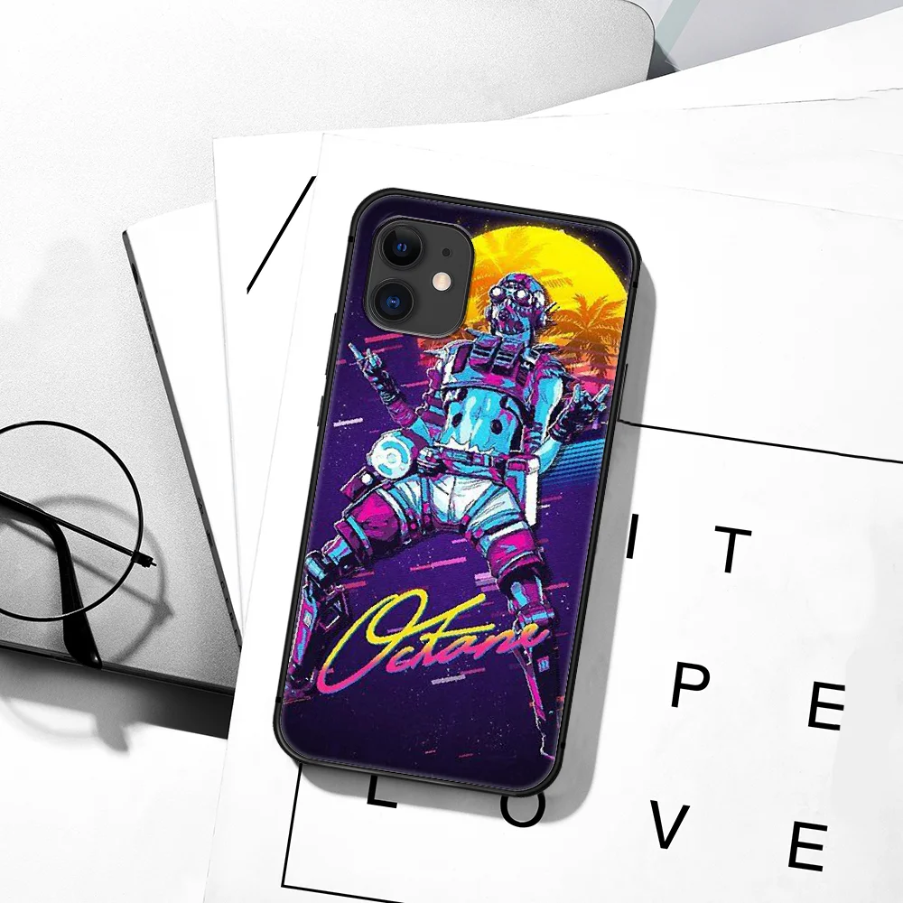 

Apex Legends APEX Game Phone Case For iPhone 5 5S SE 2020 6 6S 7 8 Plus 11 12 Mini X XS XR Pro Max black Cover Silicone Hoesjes