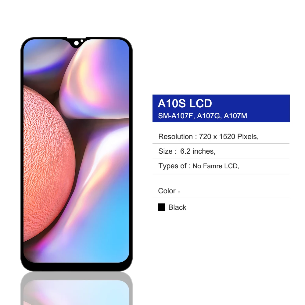 Для Samsung Galaxy A10s ЖК-дисплей A107/DS A107F A107FD A107M экран с рамкой сенсорный дигитайзер для