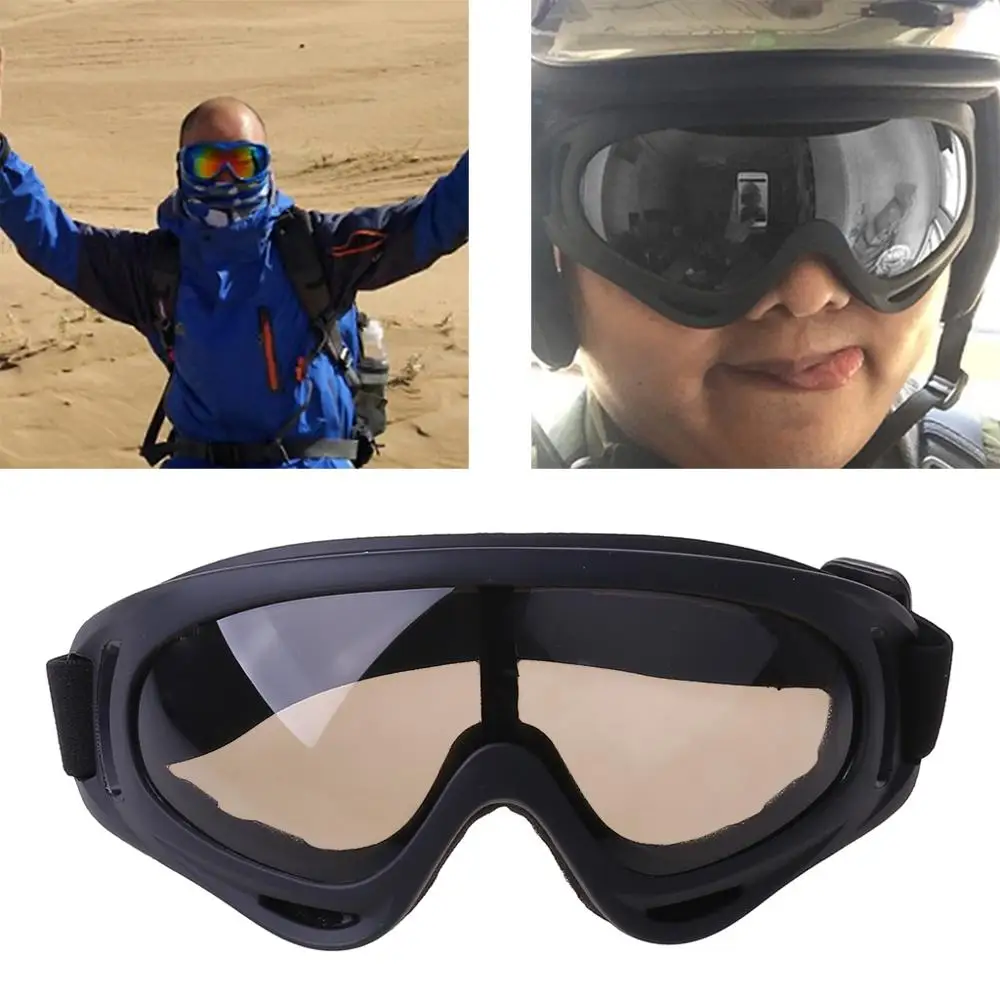 

2017 Snowboard Dustproof Sunglasses Motorcycle Ski Goggles Lens Frame Glasses Paintball Outdoor Sports Windproof Eyewear Glasses