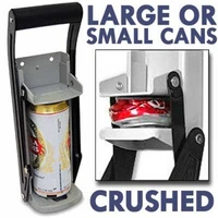 16 ounces heavy duty aluminum can crusher bottle opener kitchen wall mounted bottle cans recycling tool for soda beer cans