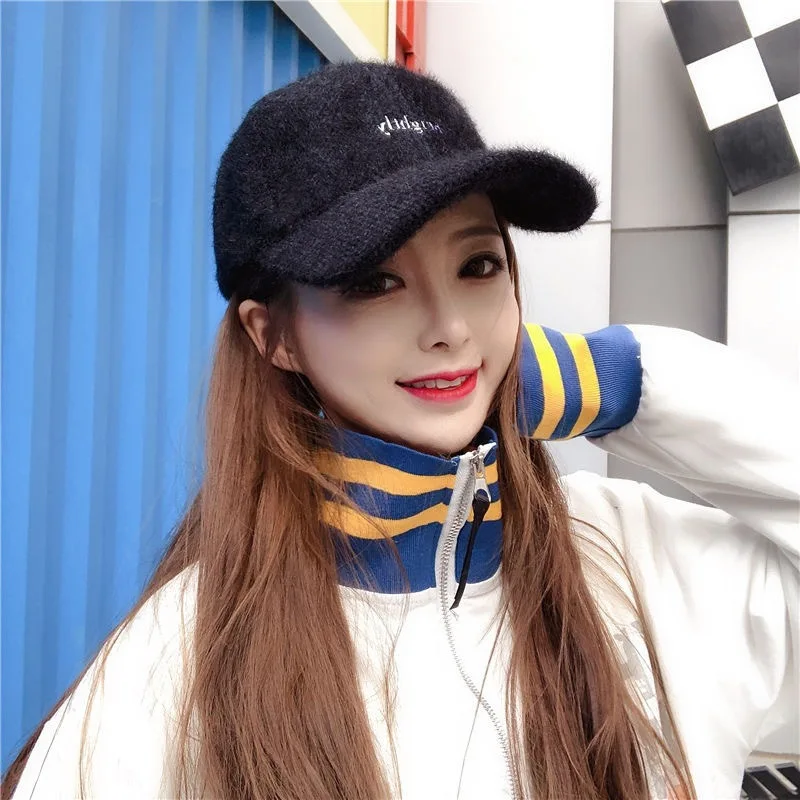 

Baseball cap autumn and winter Korean version of Cap thickened warmth Women's cap adjustable sports Female cap fashion shade hat