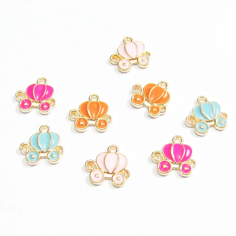 Новые 13 мм * 10 30 шт./пакет полностью покрытый эмалью маленькими тыквами