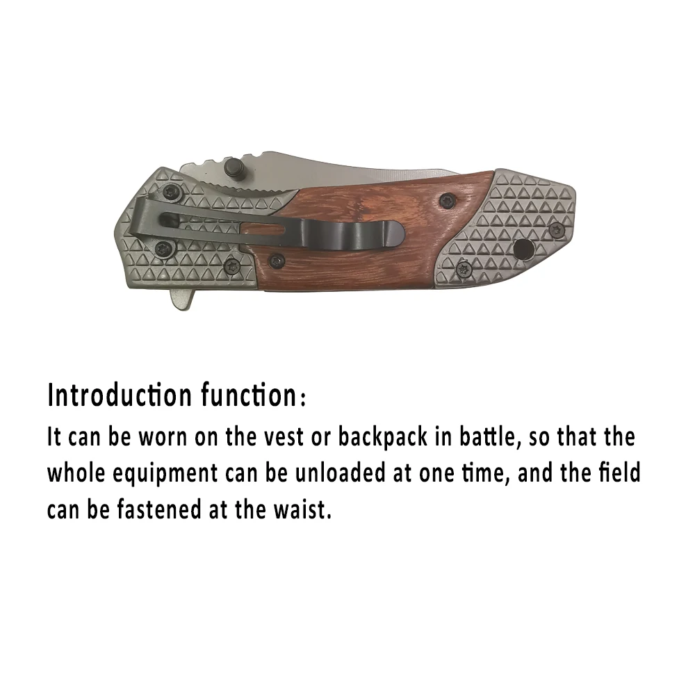 Открытый складной нож со стальной ручкой портативный для кемпинга ножи