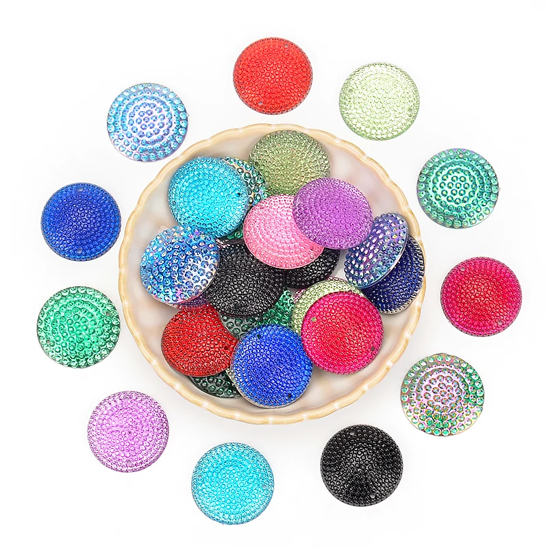 Круглые бусины из смолы 12 мм имитация плоской задней части скрапбукинг ремесла