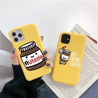 lovely food sushi tpu soft silicone phone case for iphone 6s 7 8 plus x xr xs max 11 pro max kawaii nutellas yellow back cover