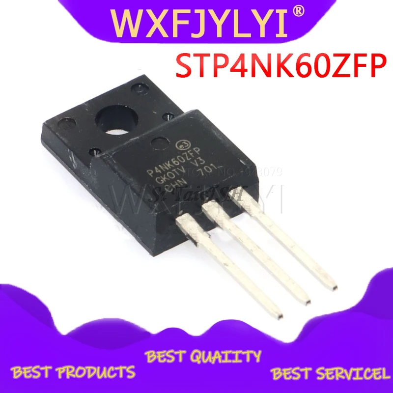 10 шт./лот STP4NK60ZFP P4NK60ZFP 4N60 TO-220F | Электронные компоненты и принадлежности