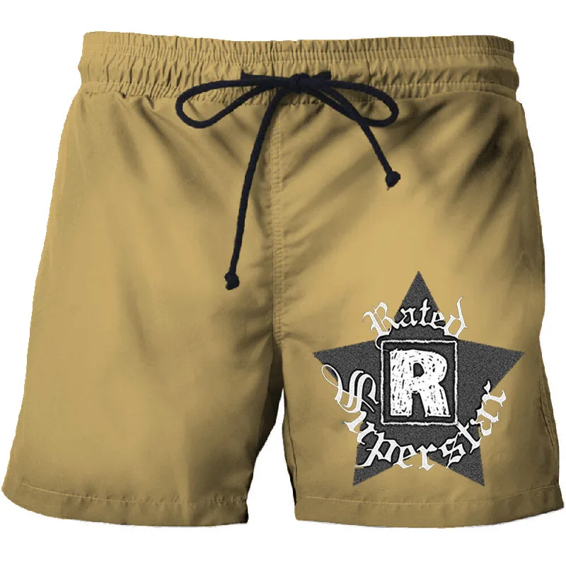 

Men's summer beach pants 3D printing world wrestling entertainment summer casual shorts quick-drying sports shorts