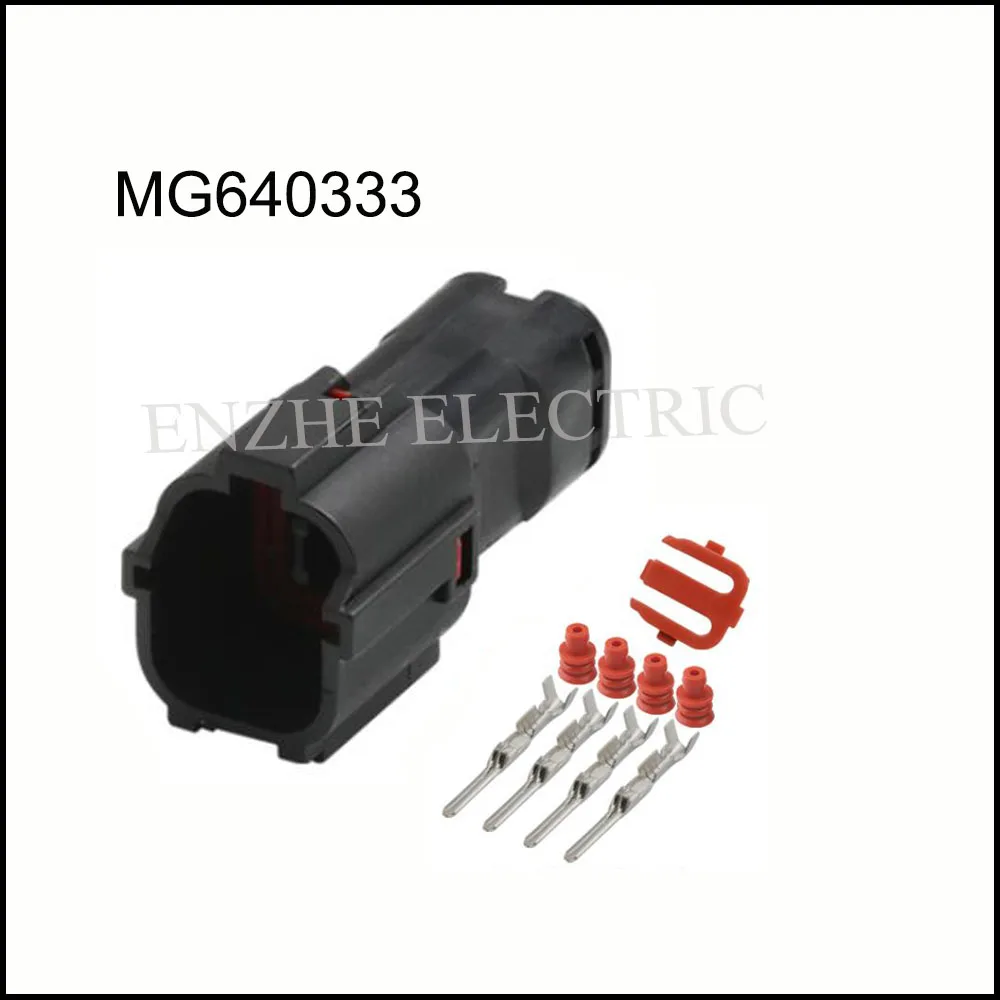 MG640333/MG610331 автомобильный провод, штекер, гнездо, кабель Harnes, 4-контактный автомобильный водонепроницаемый штекер, включает клеммы, Уплотнители MG610320