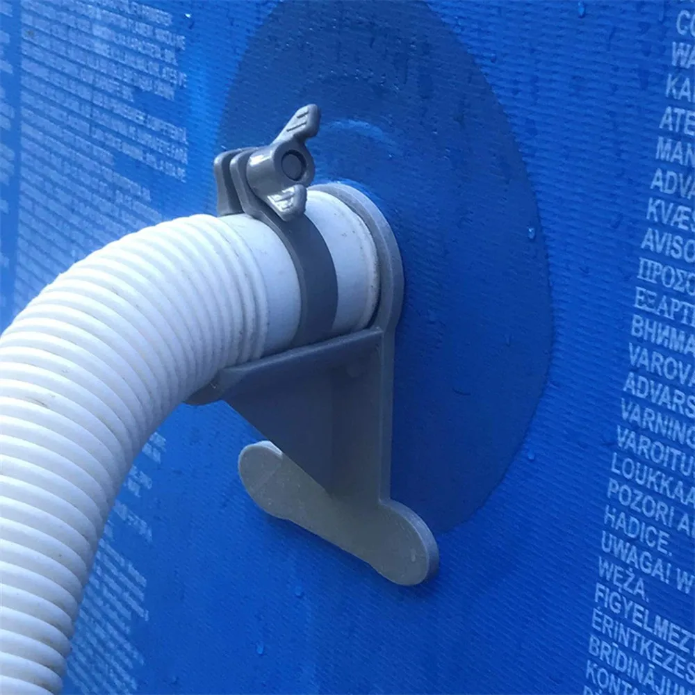 Swimming Pool Pipe Holder Support Mount Supports Pipes 30-38mm For Intex Water Horizontal Hose Outlet With Cable Tie | Дом и сад