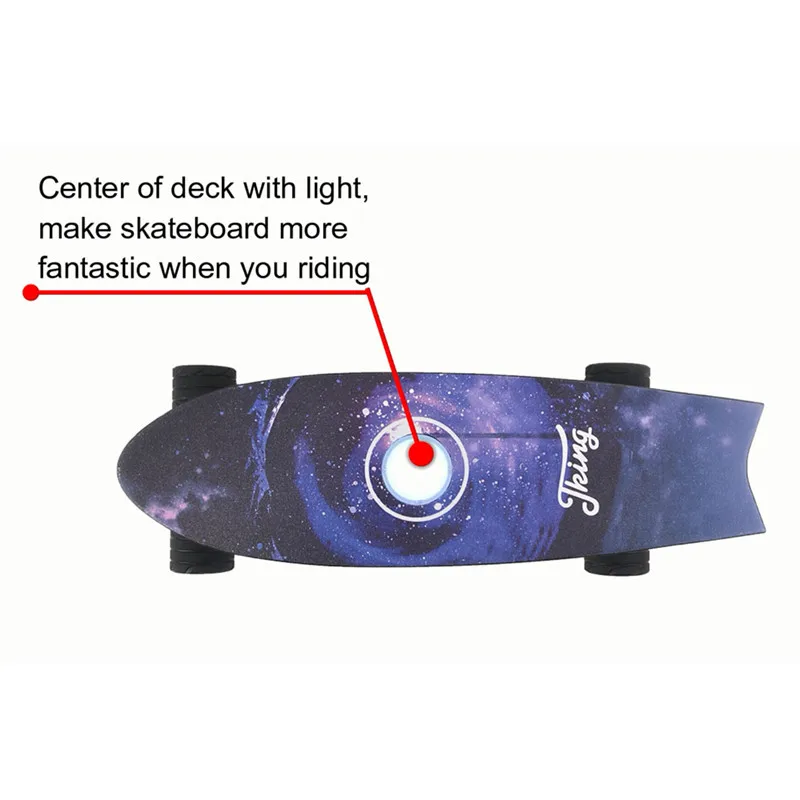 Новый Электрический скейтборд с музыкой Легкий Скутер электронный велосипед