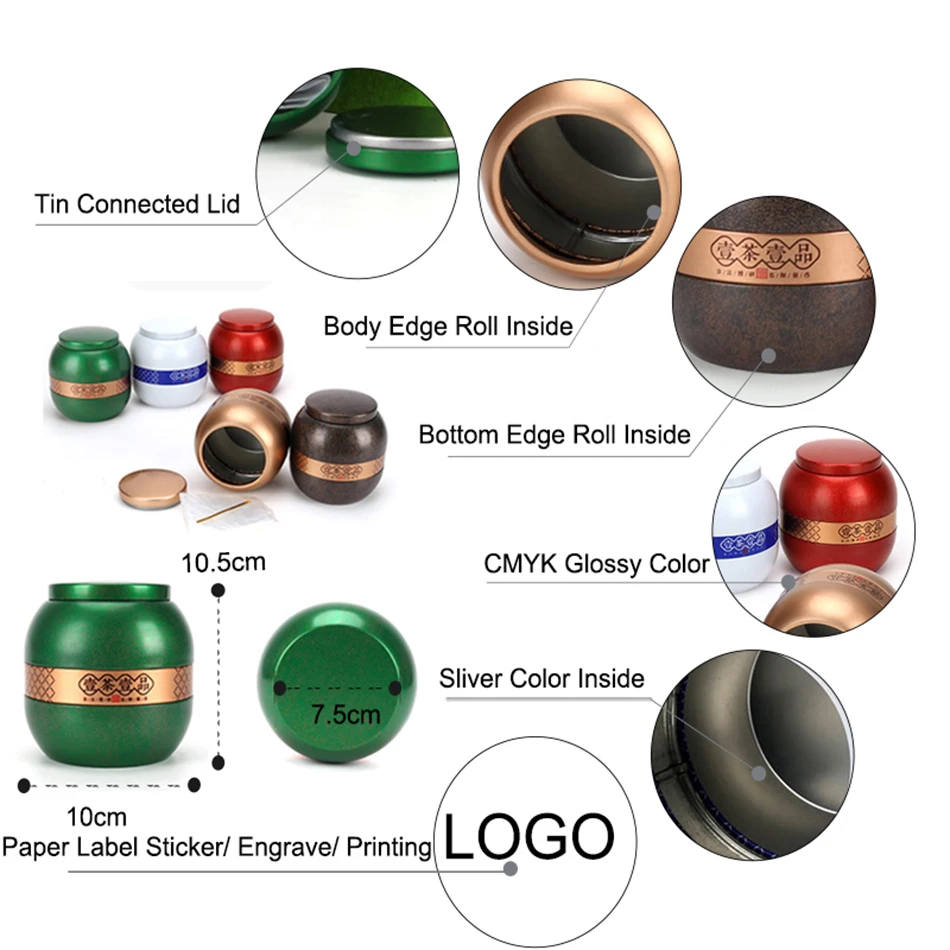 Star Packaging 30g Matcha Container Tea Tin Can |