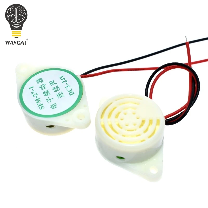 Сигнал тревоги WAVGAT 95 дБ Электронный непрерывный сигнал постоянного тока 3-24 в 12 В