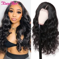 klaiyi hair13x4 body wave lace front wig peruvian remy human hai wigs for women lace frontal wig pre plucked with baby hair