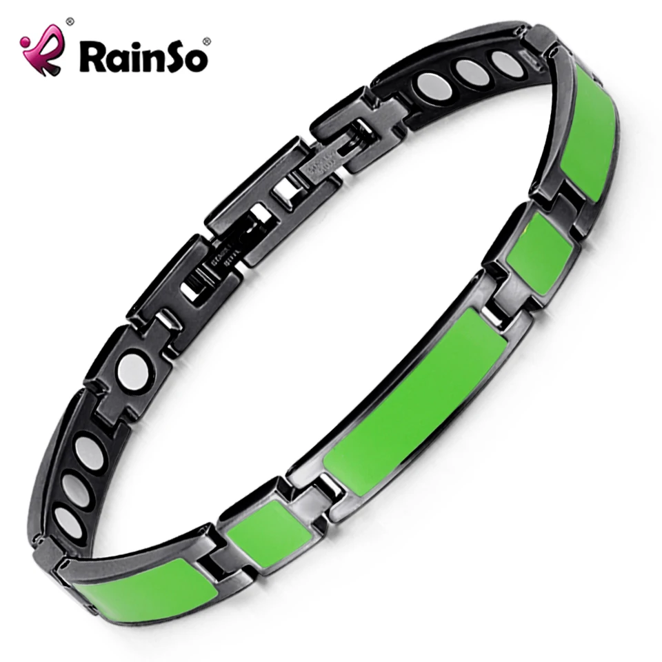 Новый модный браслет Rainso из нержавеющей стали для женщин магнитный с голограммой
