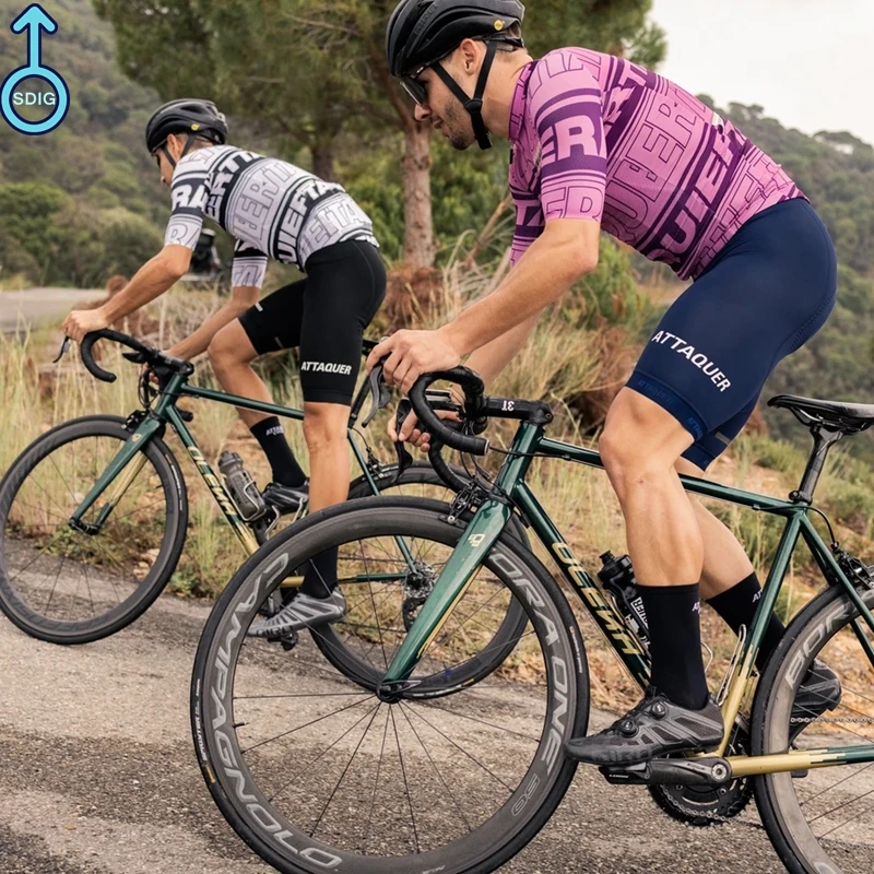 Мужская велосипедная футболка с коротким рукавом черная или белая