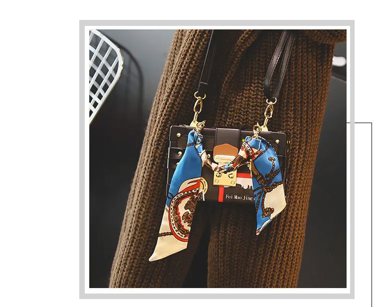 JIULIN 2019 new star box small square bag fashion lock towel single shoulder oblique span women's |