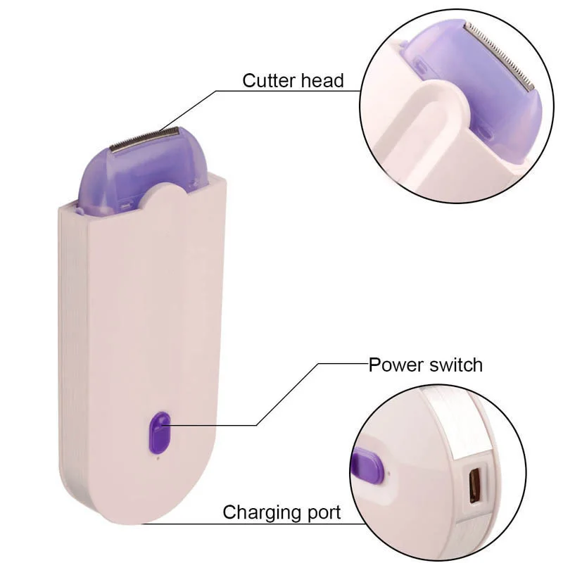 USB Перезаряжаемый женский эпилятор портативный инструмент для удаления волос