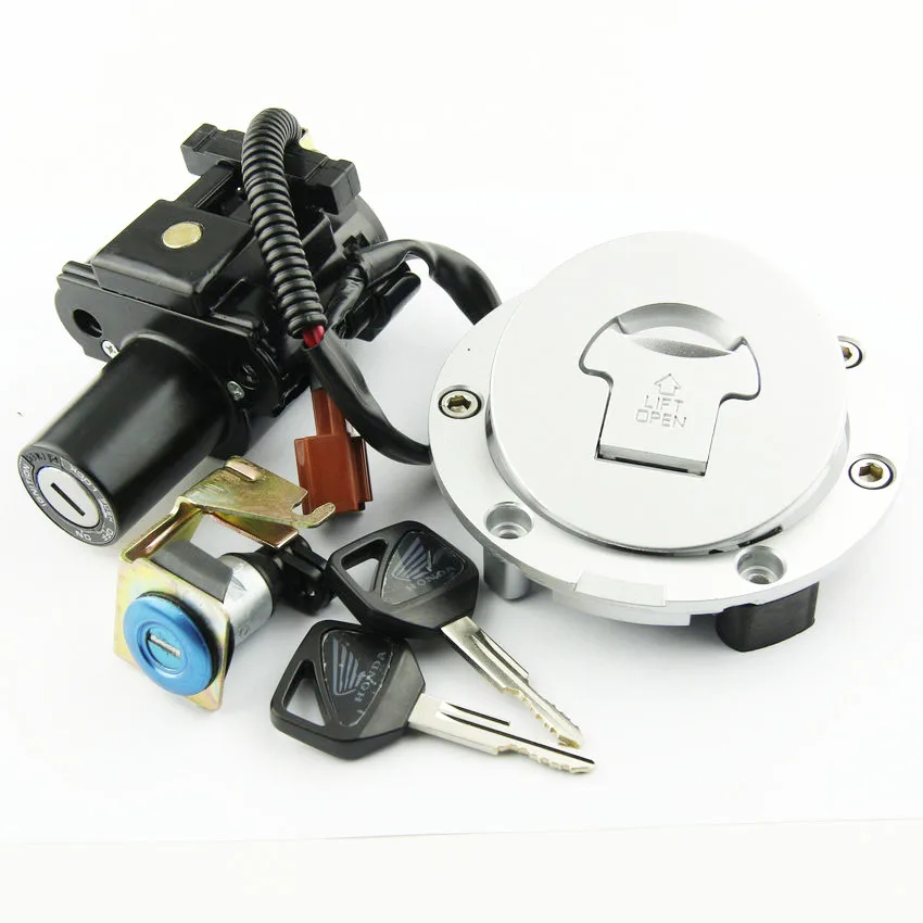 

New Motorcycle Seat Fuel Gas Cap Kit Ignition Switch For Honda CBR1000 CBR1000RR Fireblade CB600F Hornet 600 PC-41 35010-MEL-670