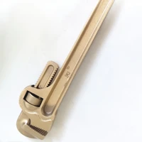 24 in heavy duty pipe wrench aluminum bronze alloy anti spark hand tools