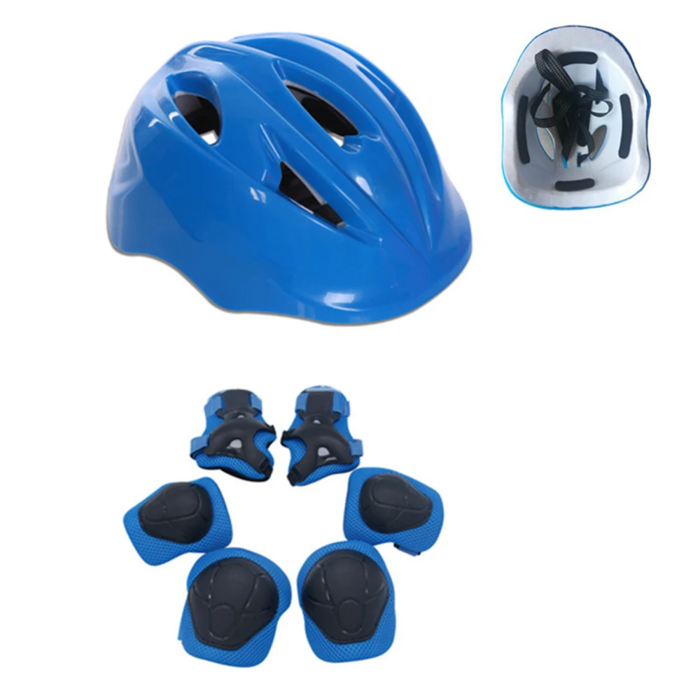 7 шт. детей кататься на коньках защитный шлем передач комплекты коленного сустава