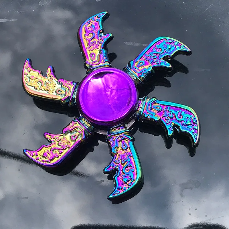 Milti color ручной Спиннер fidget из цинкового сплава металлический подшипник edc снимает