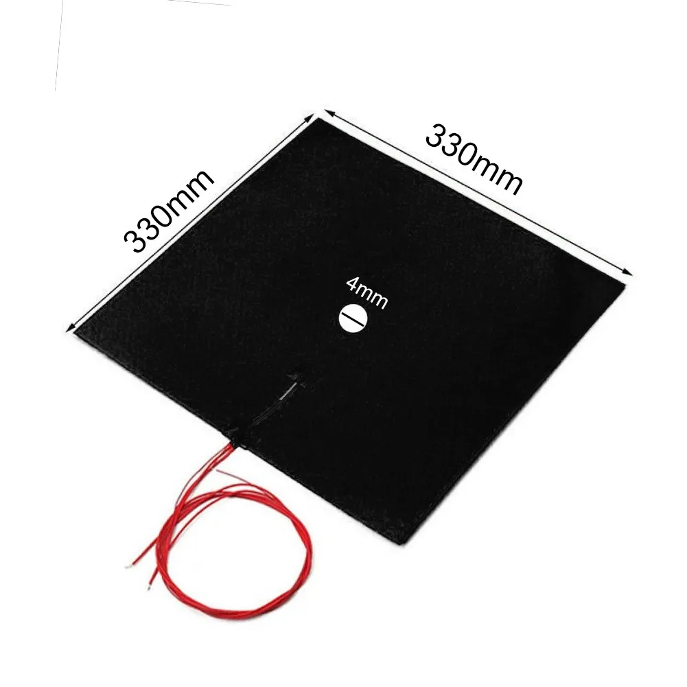 

330x330mm 220V 800W Silicone Heater Mat Pad Heating Pad For Printer Heated Bed Heating Home Air Conditioners