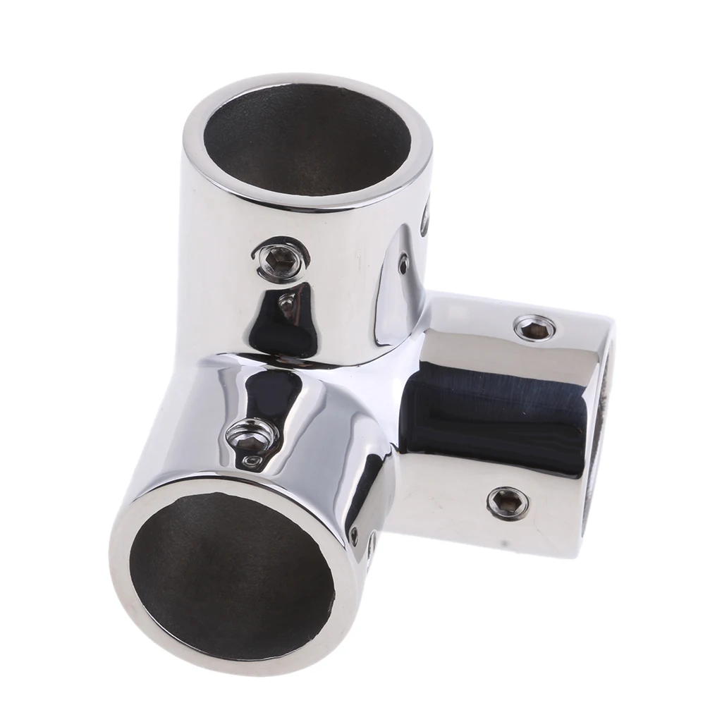 

Heacy Duty Stainless Steel Boat Hand Rail Fitting 25mm 3 Way Corner Elbow