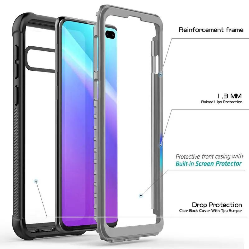 Чехол для samsung S10Plus, чехол для Note 10 Plus, 5G, 360, Защита для samsung Galaxy S10E, чехол Etui для samsung S10 Plus, чехол 10 S, Note10