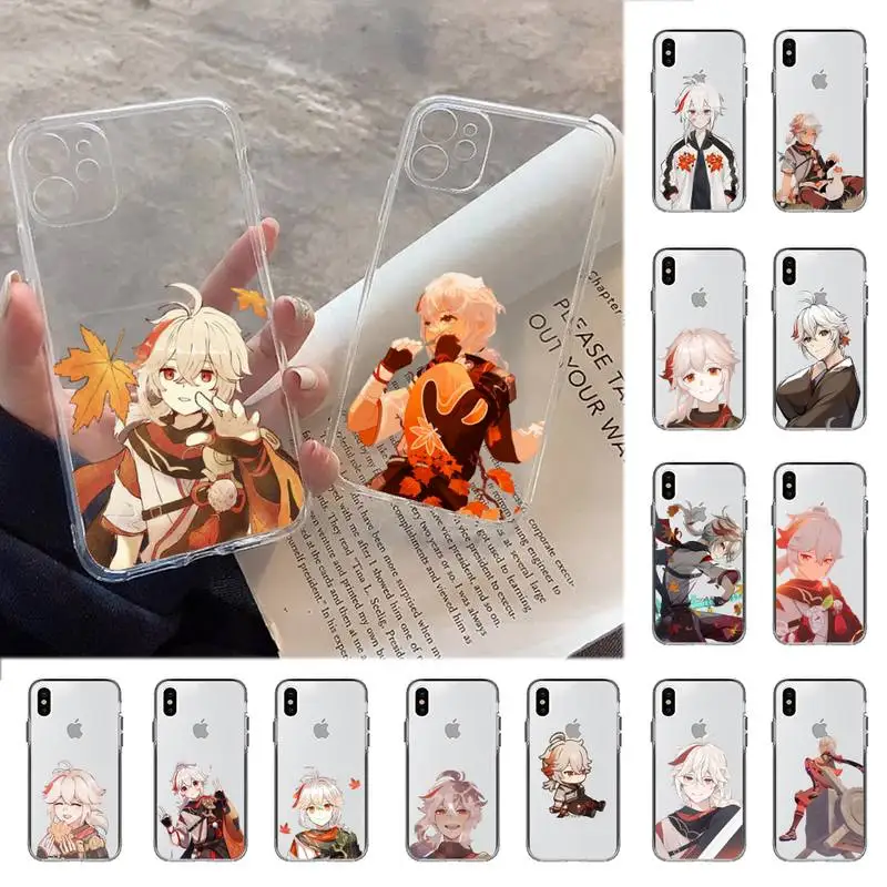 

YNDFCNB Genshin impact Kaedehara Kazuha Phone Case for iPhone 11 12 13 mini pro XS MAX 8 7 6 6S Plus X 5S SE 2020 XR cover