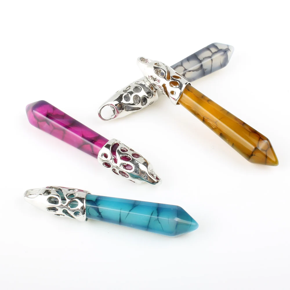 Кулон в виде меча из натурального камня 10 х16 мм|Шармы| |