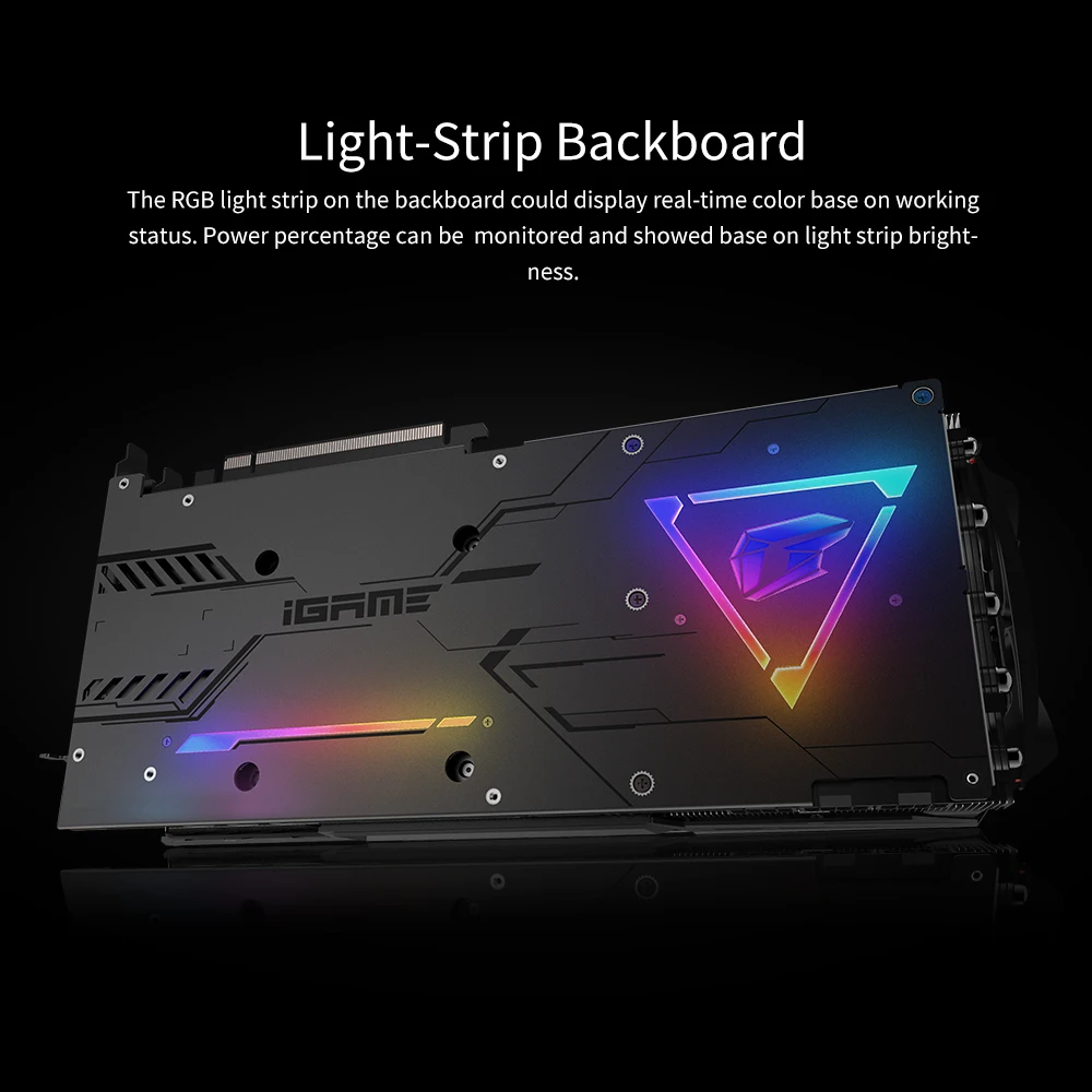 Красочные iGame GeForce RTX 2080 супер графические карты Vulcan X OC GDDR6 8G NVIDIA GPU, графический ппроцессор NVIDIA один ключ Overclock RGB lcd PCI-E3.0 порт