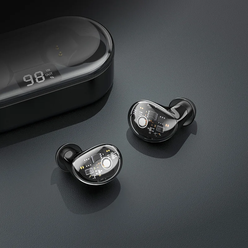 LYMOC X7 Хрустальные Наушники Bluetooth 5,0 гарнитуры последние всплывающие открытые коробки подключения Беспроводные наушники с сенсорным управлением бас наушники