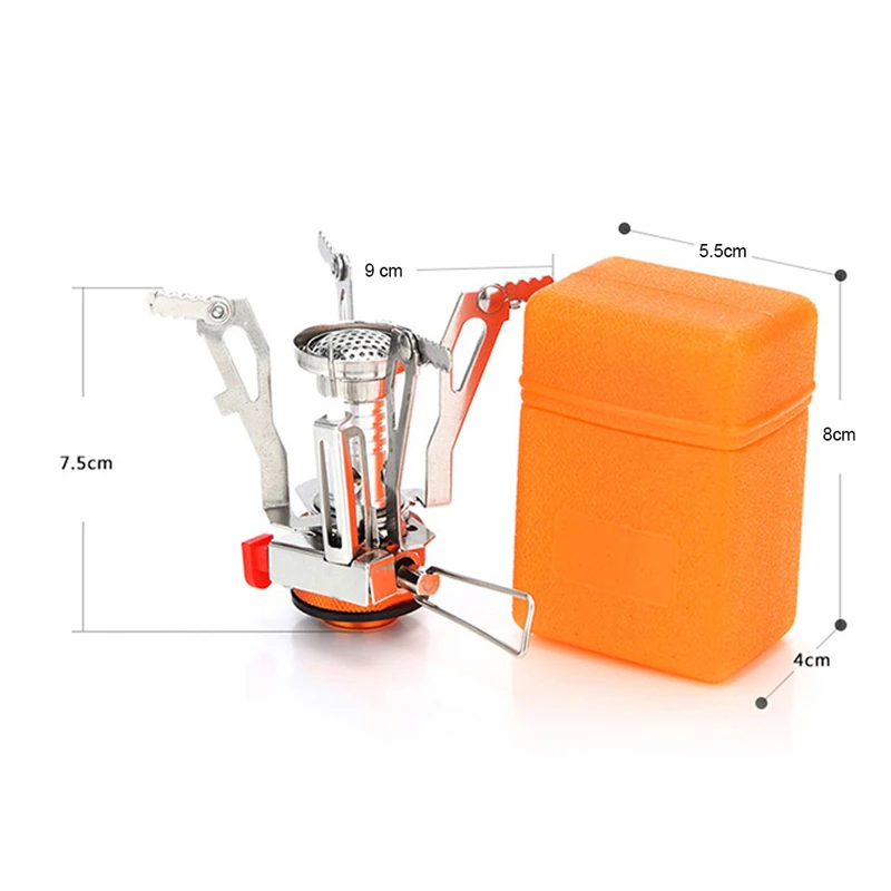 Мини плита для кемпинга складная уличная газовая портативная печь приготовления