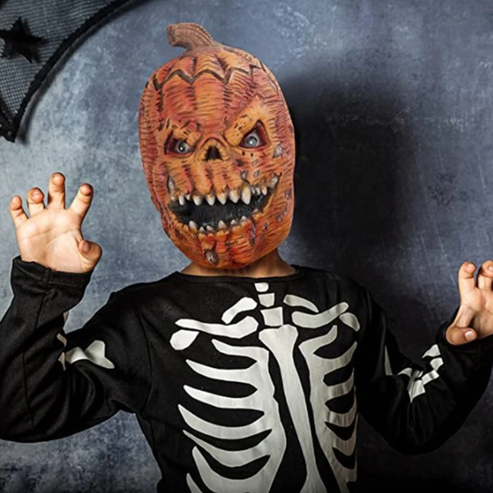 Длинная маска в виде тыквы для Хэллоуина украшение фестивавечерние экологически