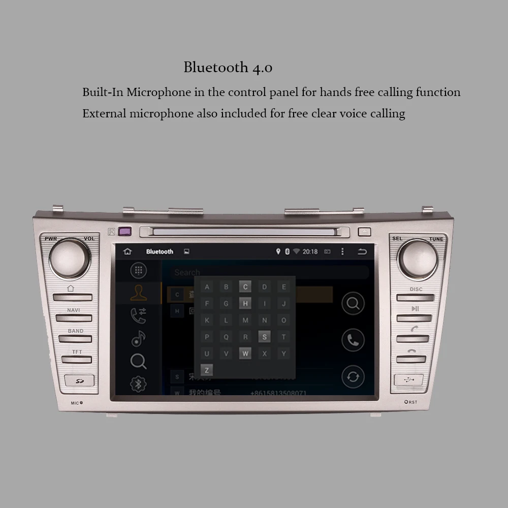 2 Din 1024*600 8 ядер Android 9 0 автомобильное радио для Toyota Camry 2006 2007 2008 2009 2010 2011