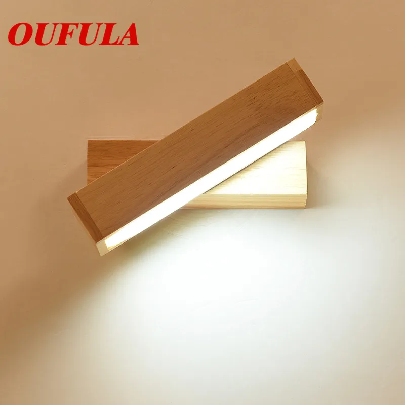 

Настенные комнатные светильники AOSONG, современные деревянные светодиодсветодиодный бра, современные креативные декоративные лампы для дом...