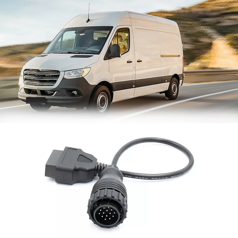

OBD 2 коннектор для Mercedes-Benz Sprinter от 14 до 16 контактов к OBD2 автомобильный адаптер Соединительный кабель диагностический инструмент