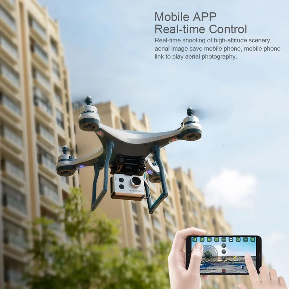 GPS Дроны с HD камерой ESC Wi Fi FPV Drone RC Quadcopter автоматическим возвратом вертолета 20 мин.