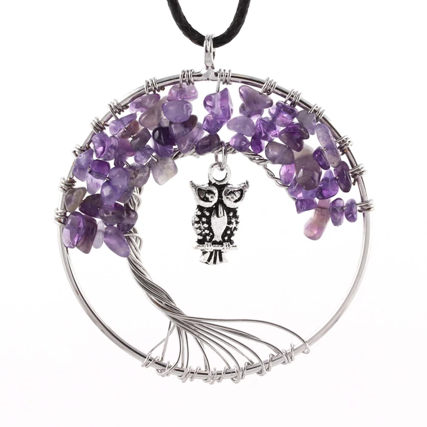 100 Unique 1 шт. покрытый серебром натуральный Фиолетовый Кристаллы аметиста