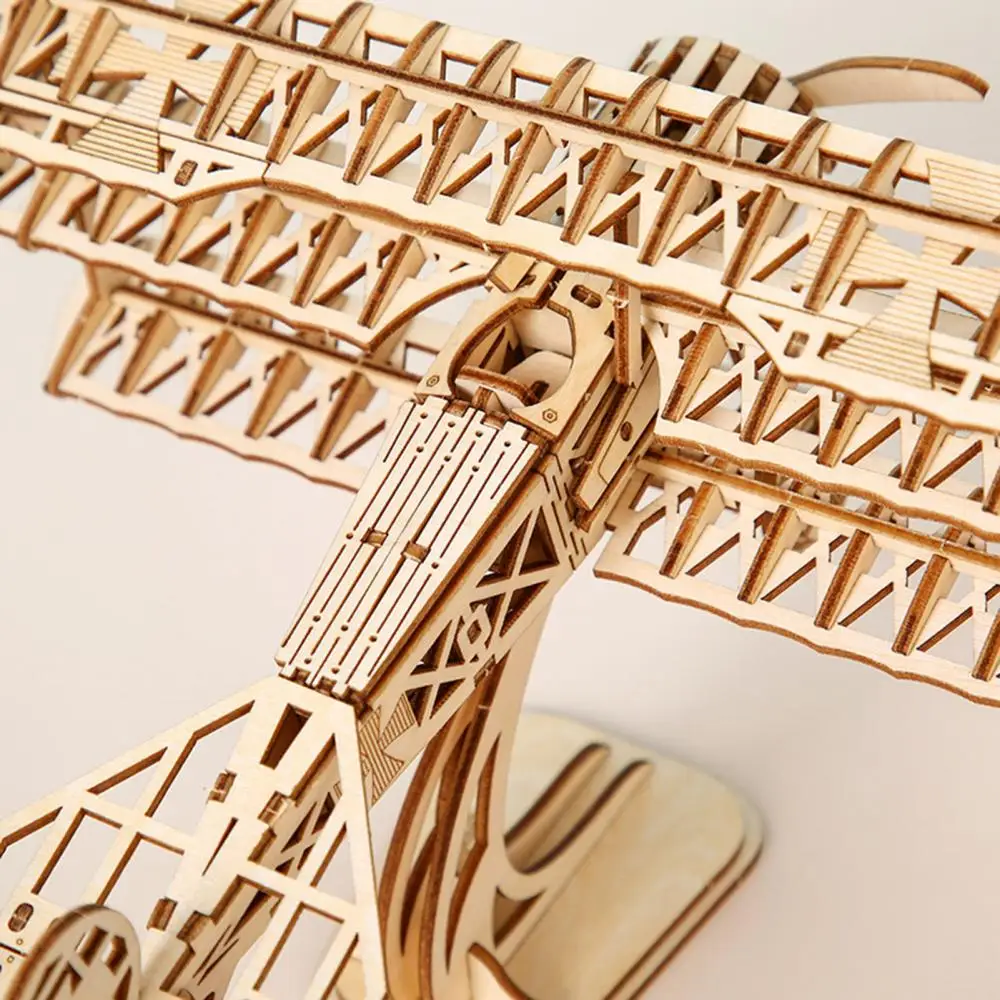 DIY Craft Aircraft Model Hands 3D Wooden Puzzle Bundle Set Pack Educational Wood Airplane Toy Building Kit | Дом и сад