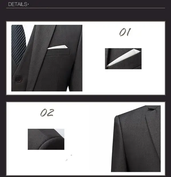 (Пиджак + жилет брюки) 2019 мужские костюмы модные вечерние платья Мужской