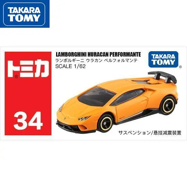 

Модель автомобиля TAKARA TOMY, Мужская игрушка № 34 Lamborghini Huracan Hurricane 879947