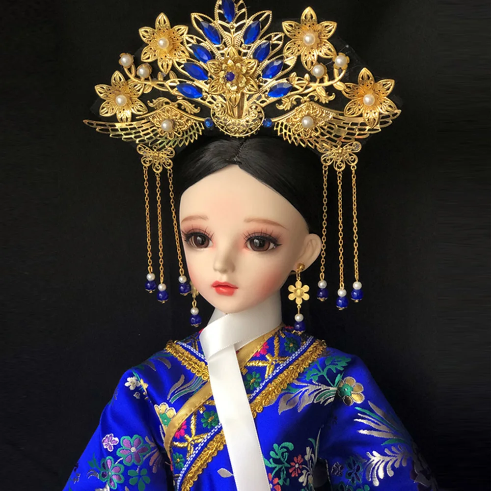 

BJD 60CM Classical Beauty Doll With Ancient Palace Dress Clothing BJD Doll With Make Up Handmade Girl Toys Gift