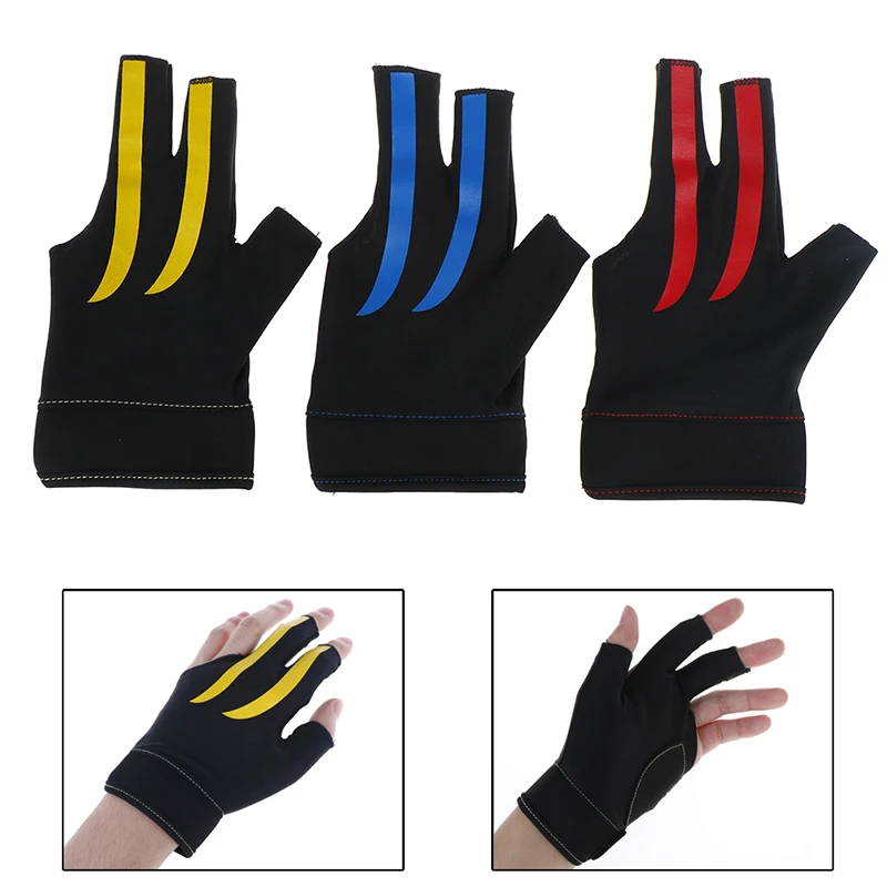 

Snooker Billiard Glove Billard Gloves Left Hand Three Finger Smooth Billar Guanti Billiard Accessories