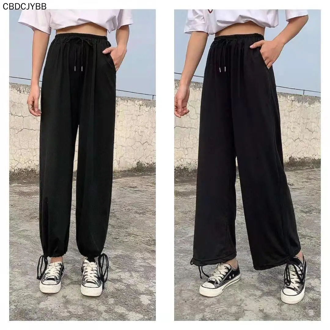 

Single / suit 2021 summer new fashion leisure wide leg pants Korean loose print short sleeve T-shirt women's two piece set