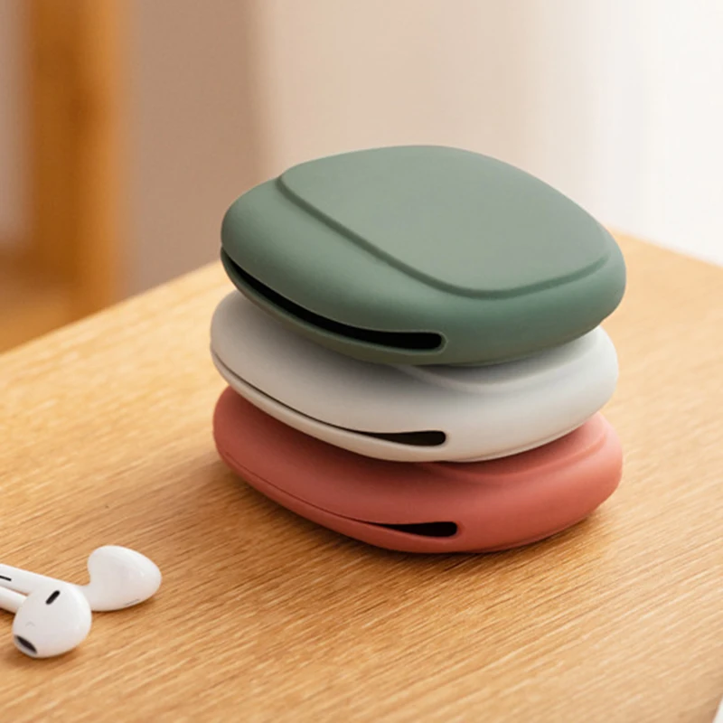 

Silicone Storage Box Cute Coin Purse Portable Data Cable Earphone Storage Box Simple Mobile Phone Data Cable Storage Bag