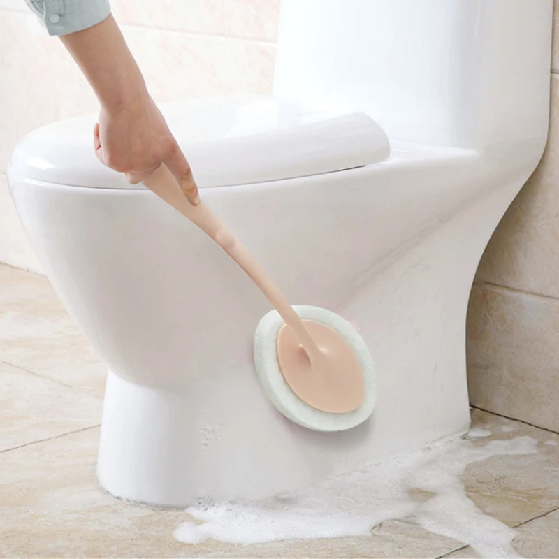 

Cleaning Brush Bathtub Cleaning Brush Handheld Toilet Sponge Brush Floor Tile Cleaner Kitchen Cleaning Tool Bathroom Brush